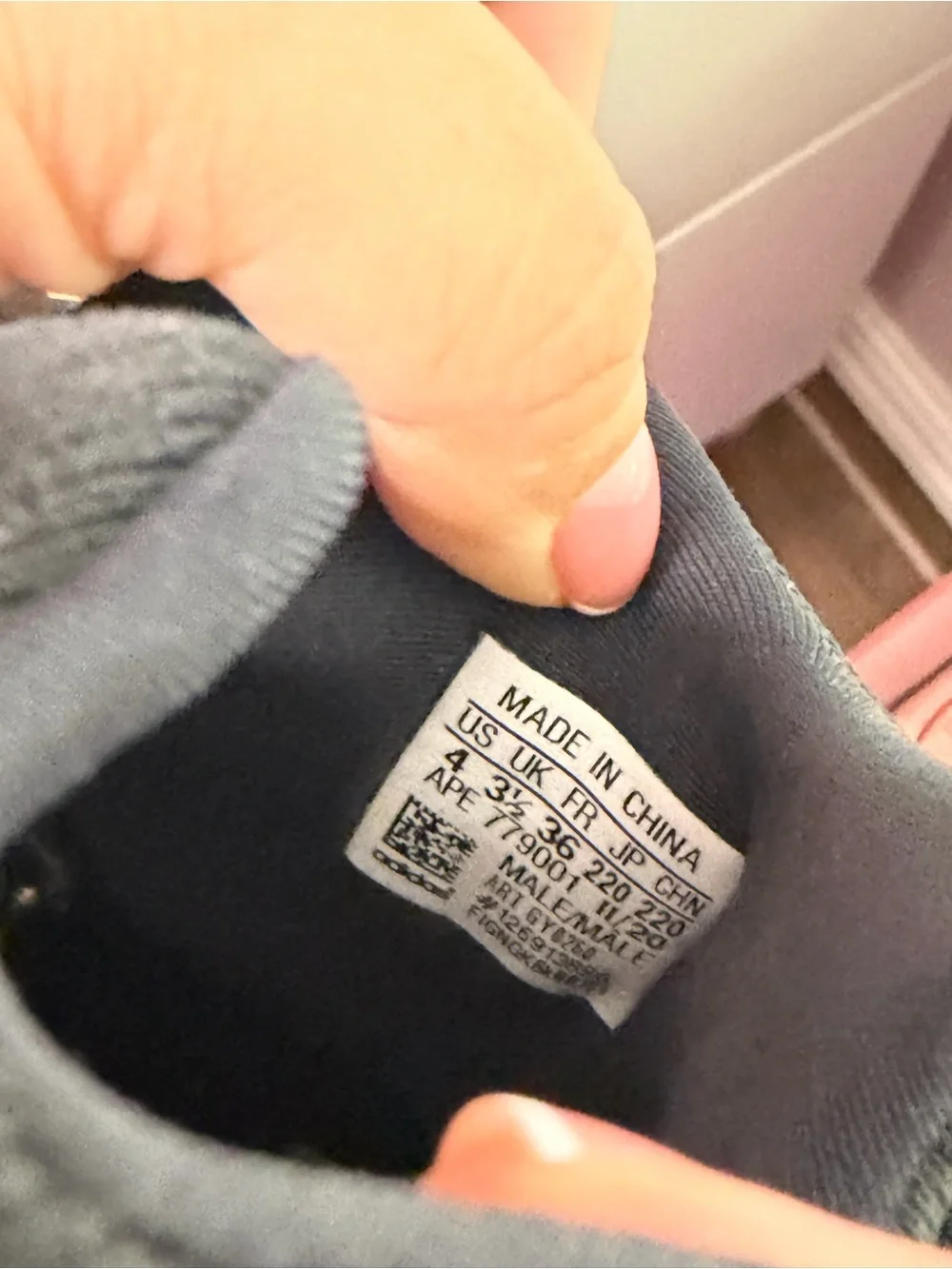 Yeezy Kids Black and Cream Wave Runner Sneakers